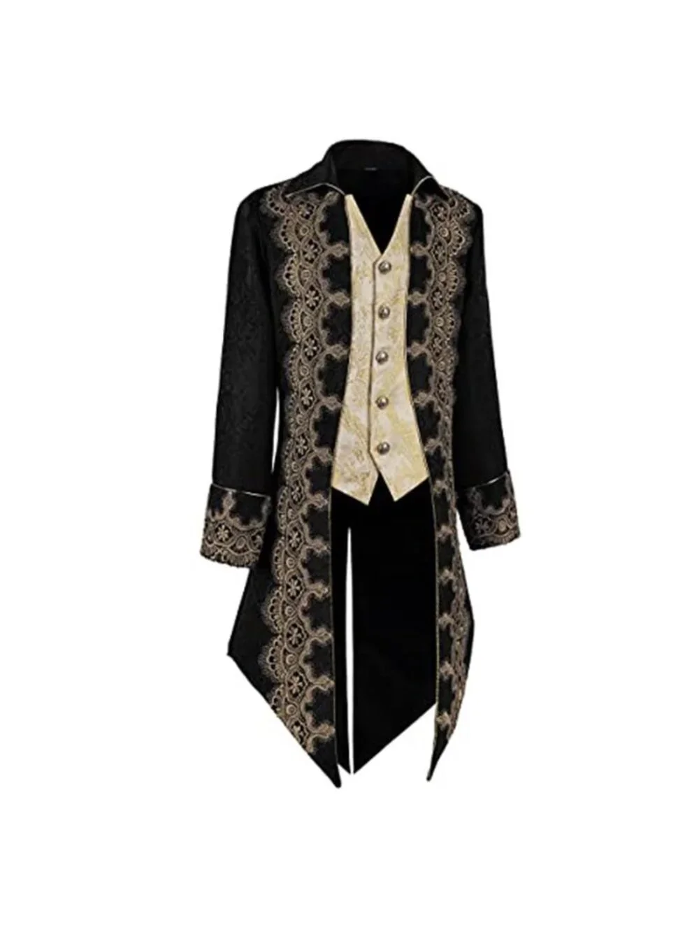 Men's Medieval Steampunk Jacket Victorian Literature Retro Gothic Tuxedo